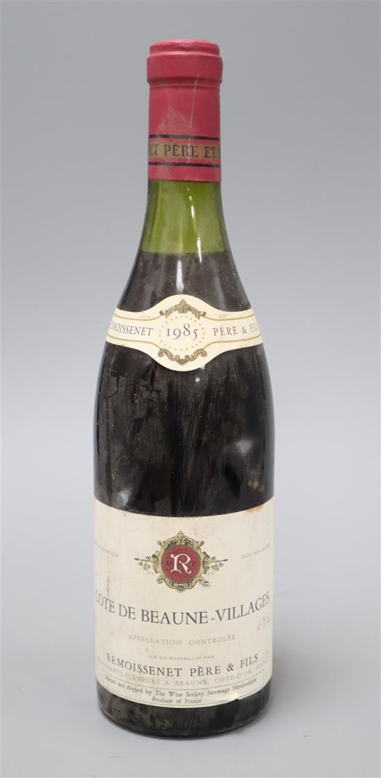 Nine bottles of Cote de Beaune Villages, 1985 (Remoissenet)